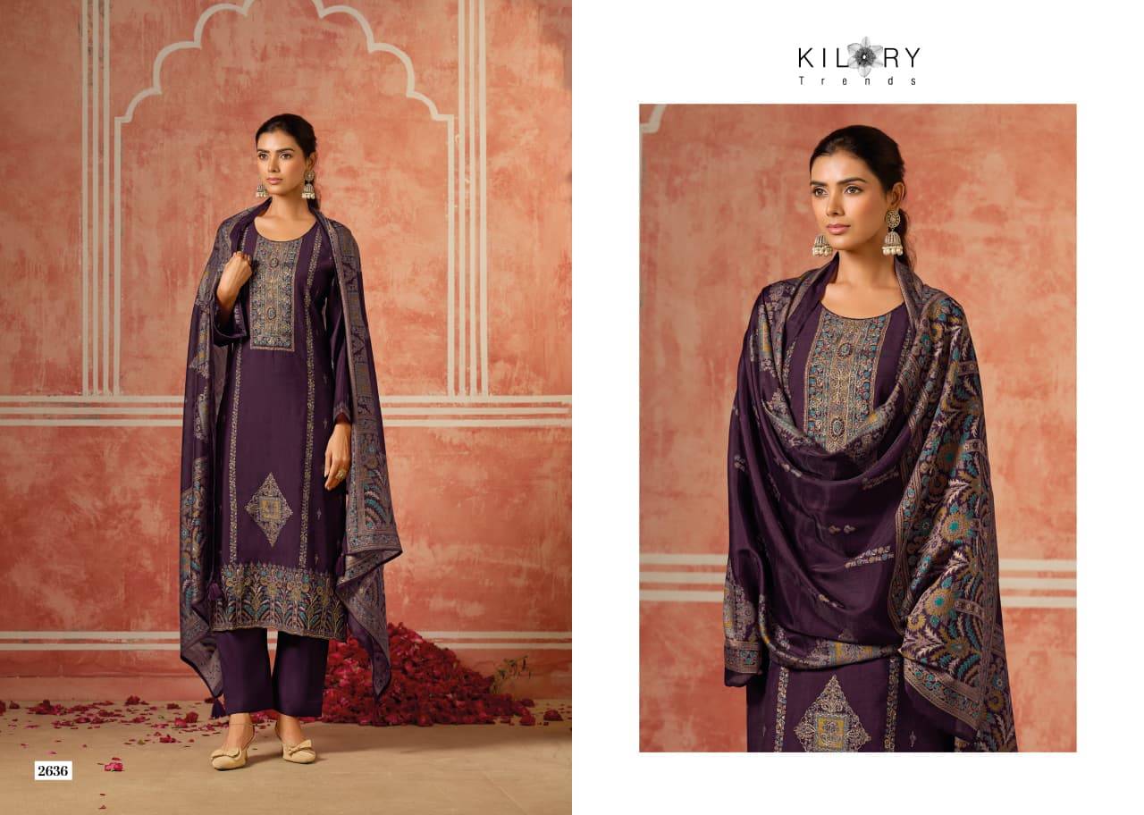 DAINAA BY KILORY TRENDS 2631 To 2636 Series Stylish Beautiful Colourful PURE MUSLIN Dresses At Wholesale Price